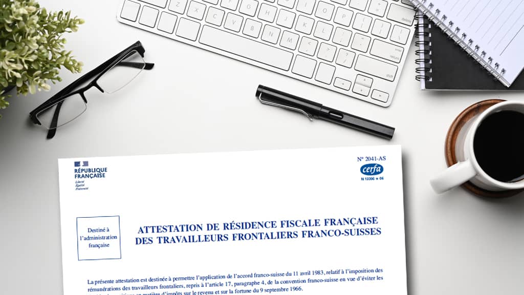 Attestation de résidence fiscale pour frontalier