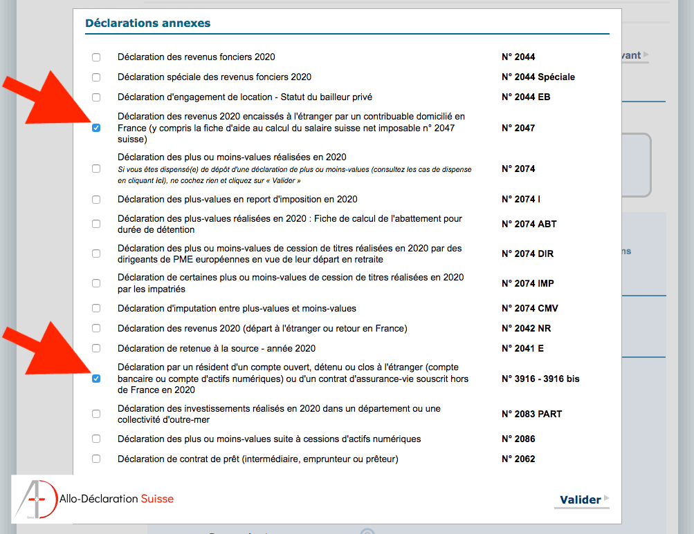 Frontaliers remplir sa déclaration d'impôt AlloDéclaration Suisse